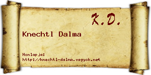 Knechtl Dalma névjegykártya
